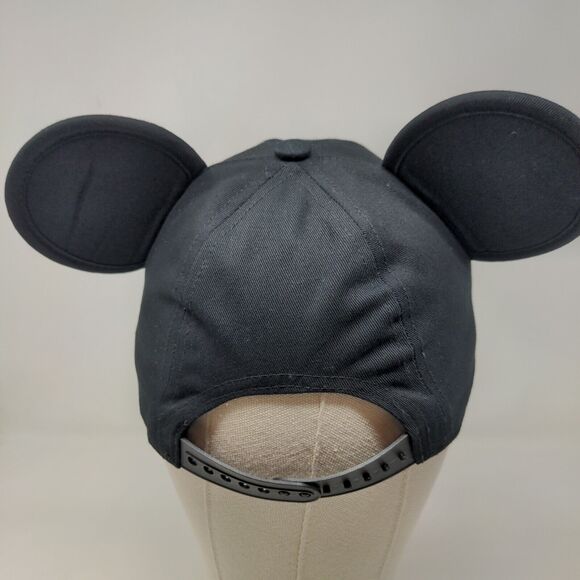 Disney Men's Snapback Mickey Ears Hat Black Adjustable 100% Cotton - Picture 7 of 12